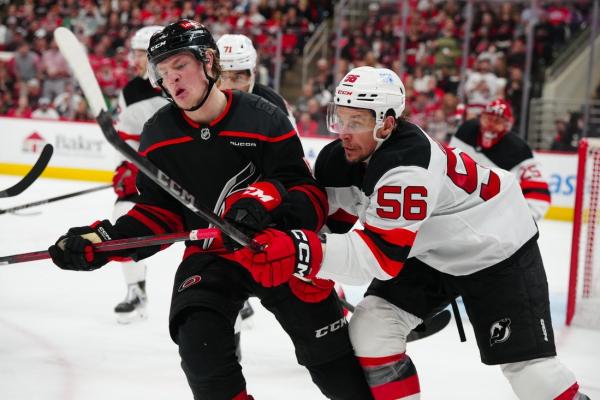 Devils, Hurricanes kick off season with playoffs rematch