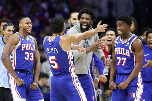 Quentin Grimesâ late 3-pointer lifts 76ers over Hornets in comeback win