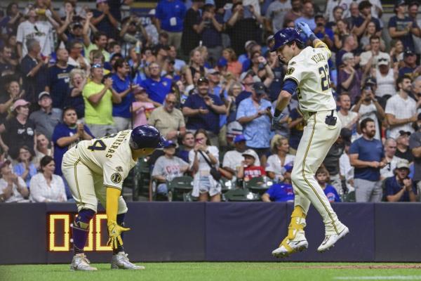 Brewers overcome rough first inning to take down rival Cubs