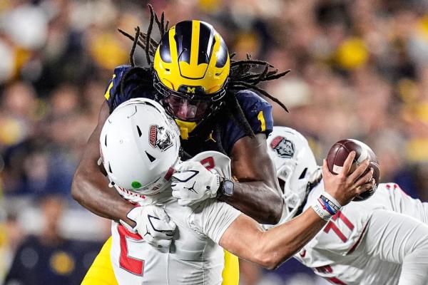 Michigan LB Jaishawn Barham’s targeting penalty upheld by Big Ten