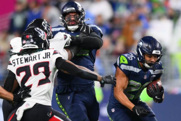 Zach Charbonnet, Seahawks run over Texans, keep pace in NFC West