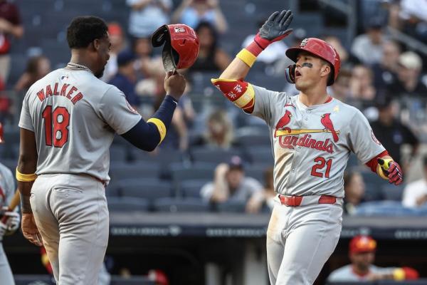 Lars Nootbaar, Cardinals overwhelm Yankees' pitching thumbnail