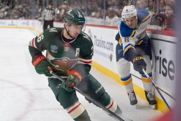 Wild rally, upend Blues with 3-goal third period