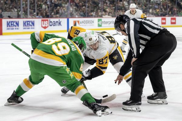 Sidney Crosby leads Penguins over slumping Wild