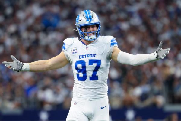 Lions DE Aidan Hutchinson recovering from leg surgery thumbnail