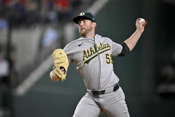 Athletics blank Rangers to take four-game series