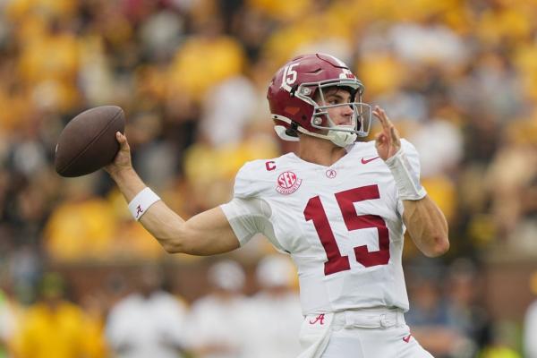 Alabama’s Ty Simpson pulls even atop Heisman race