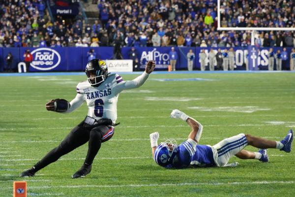 No. 6 BYU botches punt return, helps Kansas pull upset