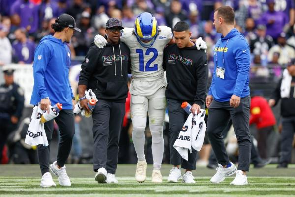 Rams WR Puka Nacua (ankle) could miss London game