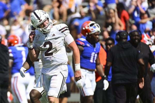 Mississippi State QB Blake Shapen (shoulder) to miss rest of season