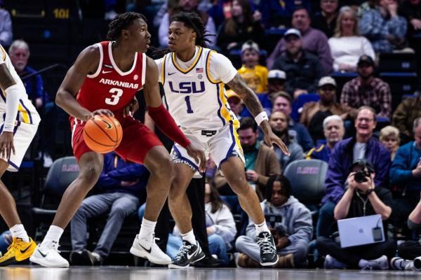 LSU gets by Arkansas for first SEC win