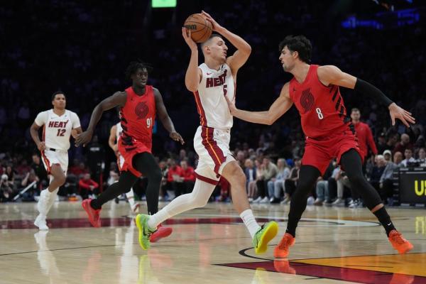 Nikola Jovic leads Heat bench to big day, late win over Blazers