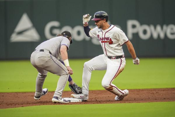 Jarred Kelenic’s 3-run homer leads Braves past Rockies