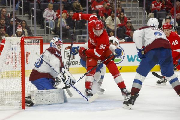 Alexandar Georgiev recovers in goal as Avalanche edge Wings