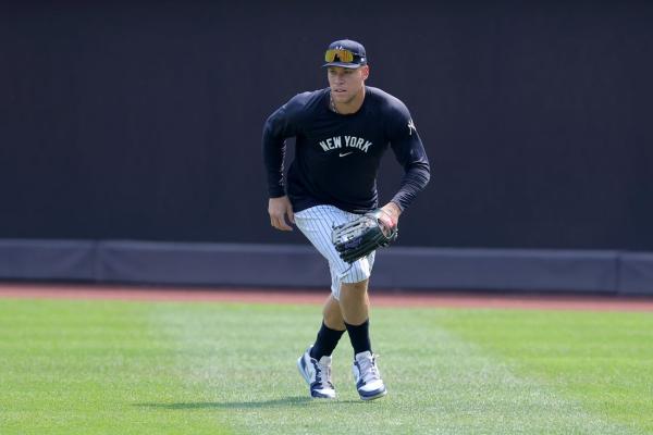 Yankees' OF Aaron Judge 'felt good' throwing for 1st time since injury thumbnail