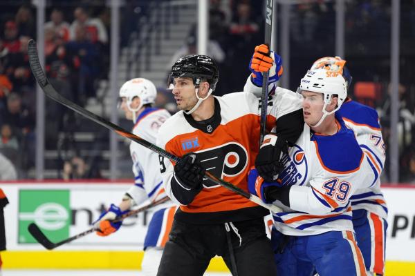 Owen Tippett’s two goals lead Flyers past Oilers