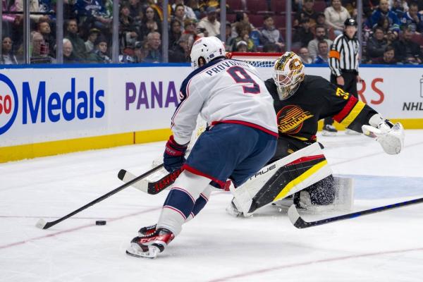 Pius Suter scores twice, helps Canucks rally past Jackets