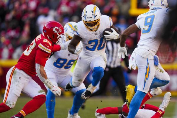 Chargers leading rusher Kimani Vidal inactive vs. Texans