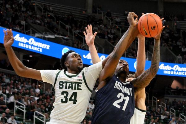 Jaden Akins powers Michigan State past Monmouth in opener