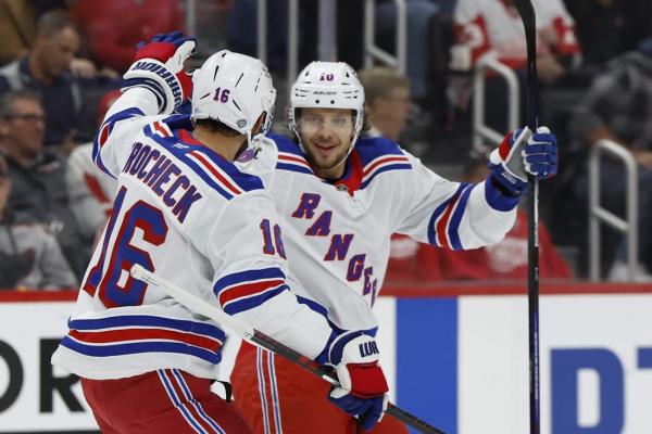 Artemi Panarin sizzling as hat trick leads Rangers past Red Wings