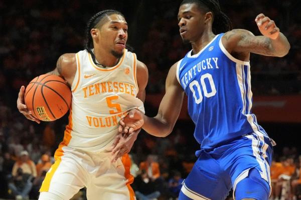 Tennessee G Zakai Zeigler (knee) out vs. No. 5 Florida