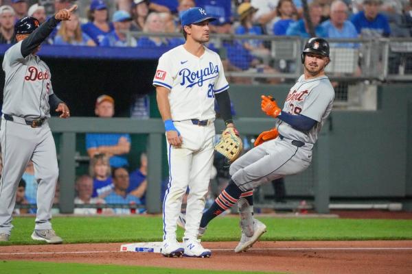 Tigers rally from early 4-run deficit, hang on to beat Royals thumbnail