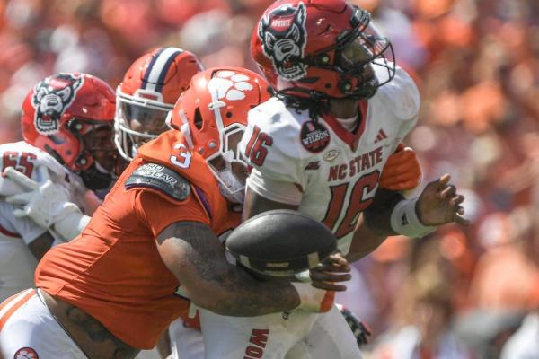 No. 21 Clemson scores early, often in rout of NC State