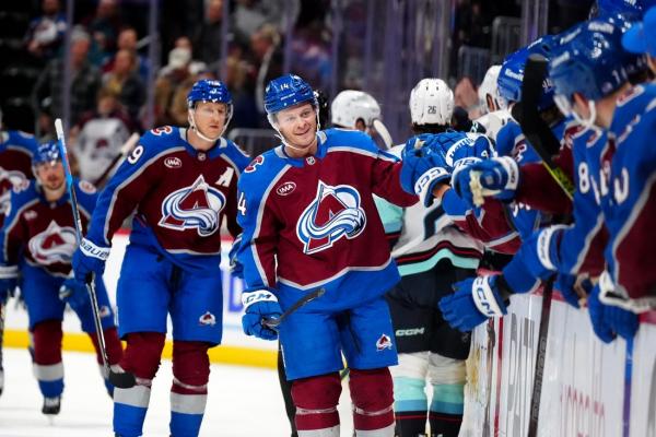 Five assists from Nathan MacKinnon help Avs top Kraken