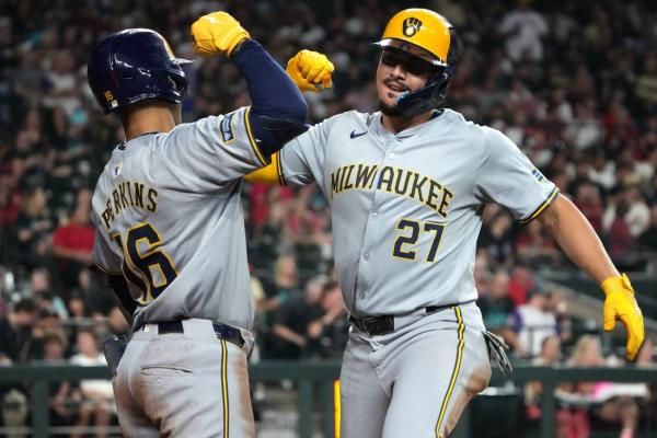 Willy Adames leads Brewers to win over reeling Diamondbacks