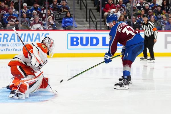 Avs get first win, beat Ducks in OT on Nathan MacKinnon’s goal