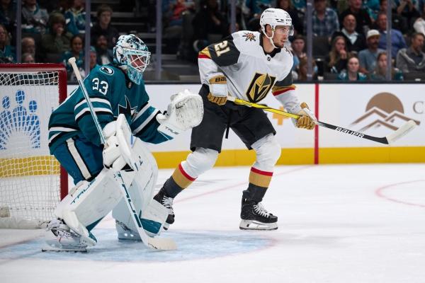 Knights net late equalizer, top Sharks on Reilly Smith’s OT goal