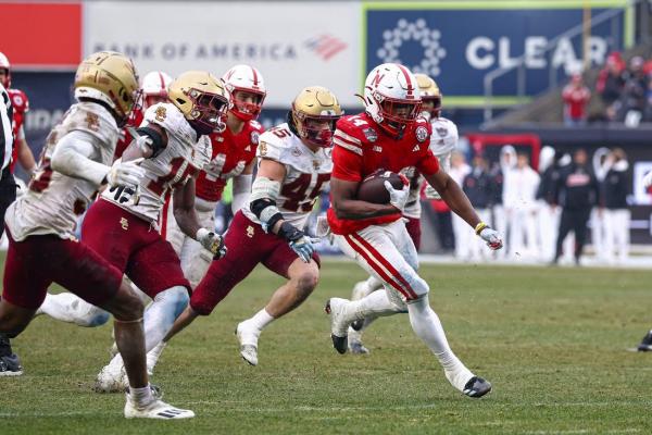 Nebraska builds big lead, holds off Boston College in Pinstripe Bowl