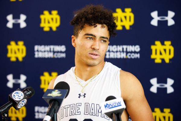 Notre Dame WR Jordan Faison (ankle) out 1-2 weeks