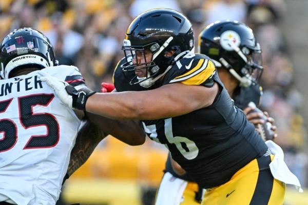 Steelers RT Troy Fautanu (knee) out Sunday, likely longer thumbnail