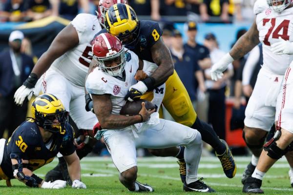 Michigan forces 3 turnovers, tops No. 11 Alabama in ReliaQuest Bowl