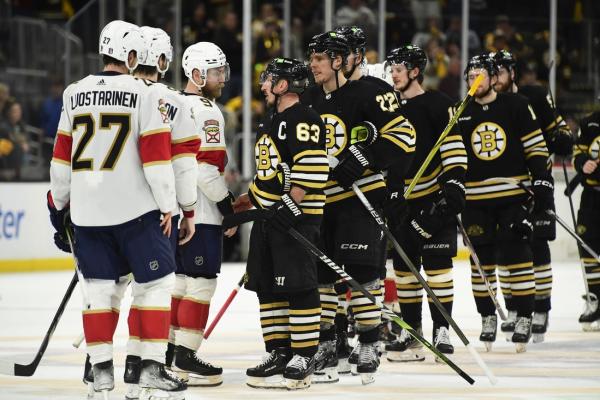 Brad Marchand out, but joins Panthers in return to Boston