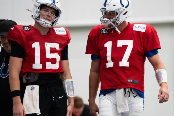 Colts QB Riley Leonard healthy, on edge with role in limbo