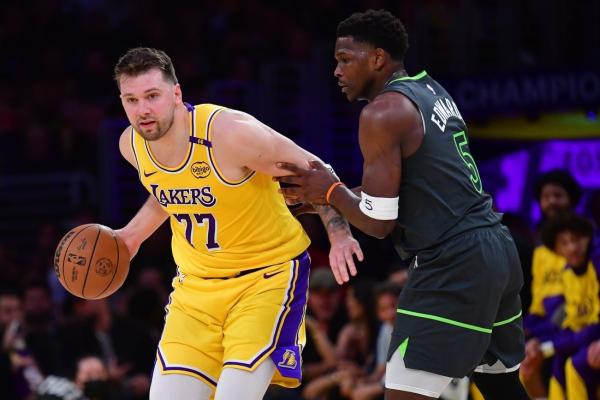 Lakers’ Luka Doncic, Wolves’ Anthony Edwards aching but ready