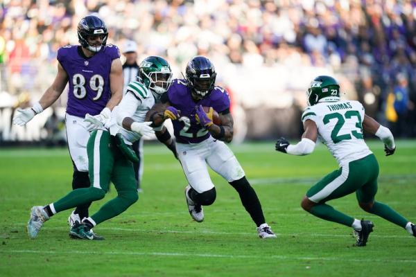 Derrick Henry, Ravens get past Jets for fifth straight win