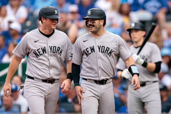 Yankees erupt for 5 runs early, coast to win over Royals