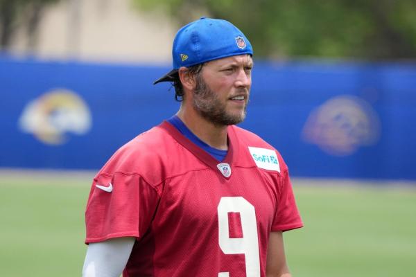Report: Rams' Matthew Stafford on track for on-field work this week thumbnail