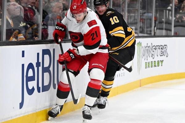 Hurricanes top Bruins on strength of two-goal second period