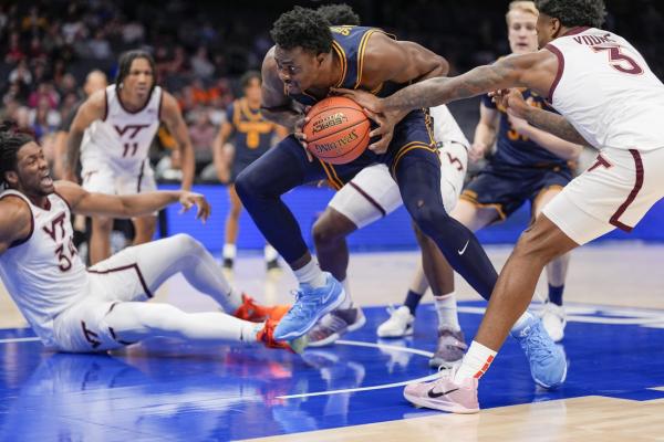 Cal outlasts Va. Tech in double OT to begin ACC tourney