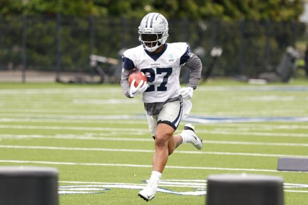 Cowboys RB Miles Sanders (knee) returns to full practice thumbnail