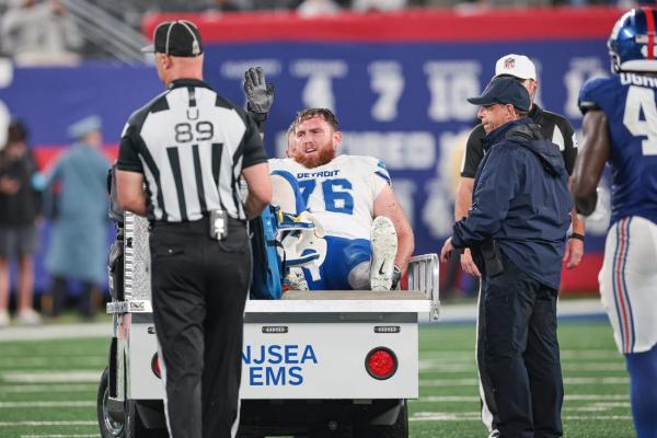 Report: Lions OT Connor Galvin (knee) out for the season