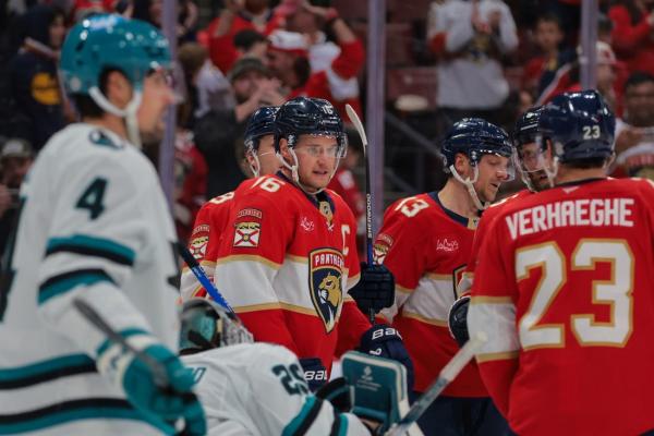 Matthew Tkachuk, Panthers hold Sharks at bay