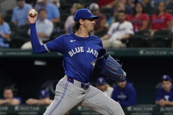 Kevin Gausman fights through back tightness, helps Jays two-hit Rangers