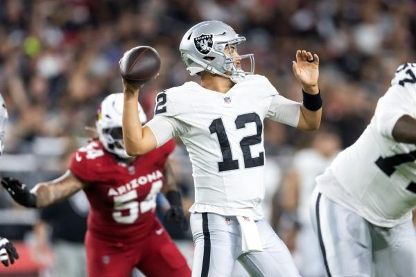 Raiders activate QB Aidan O’Connell (wrist) from IR