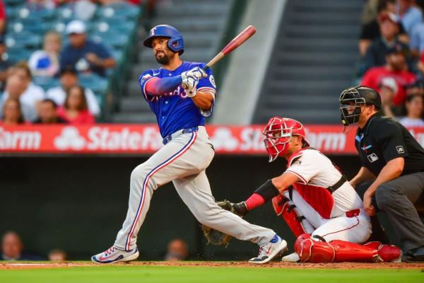 Rangers’ Nathan Eovaldi holds down Angels for 100th win