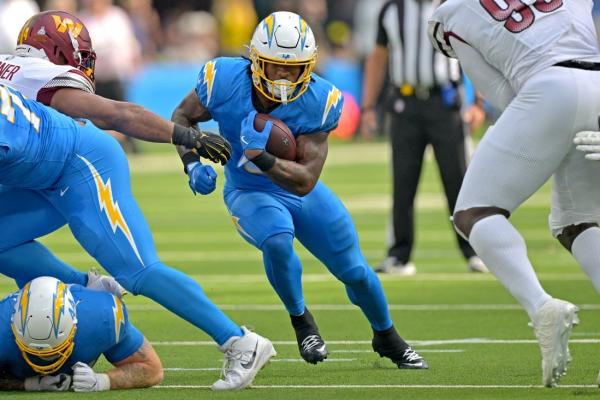 Chargers place RB Omarion Hampton (ankle) on IR
